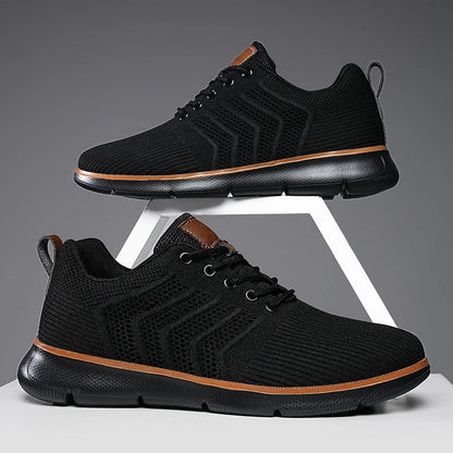 Effortless Mesh Fashion Sneaker for Women with Lace Up Breathable Lightweight Casual Style