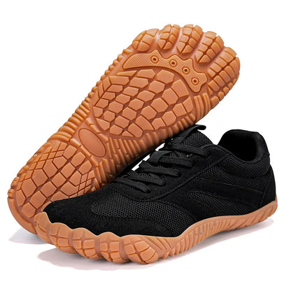 Comfortable Fashion Sneaker for Women with Lace Up Gum Sole Barefoot Toe Style