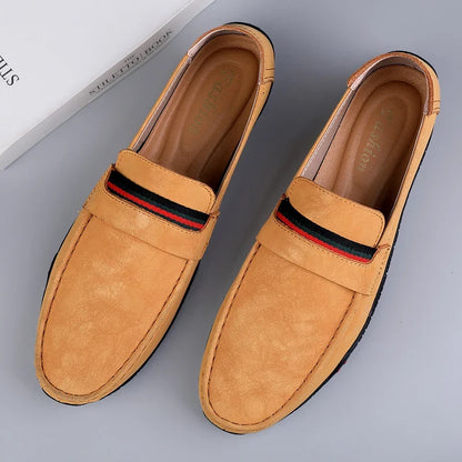 Stylish Suede Driving Loafer for Women with Penny Strap Slip On Casual Style