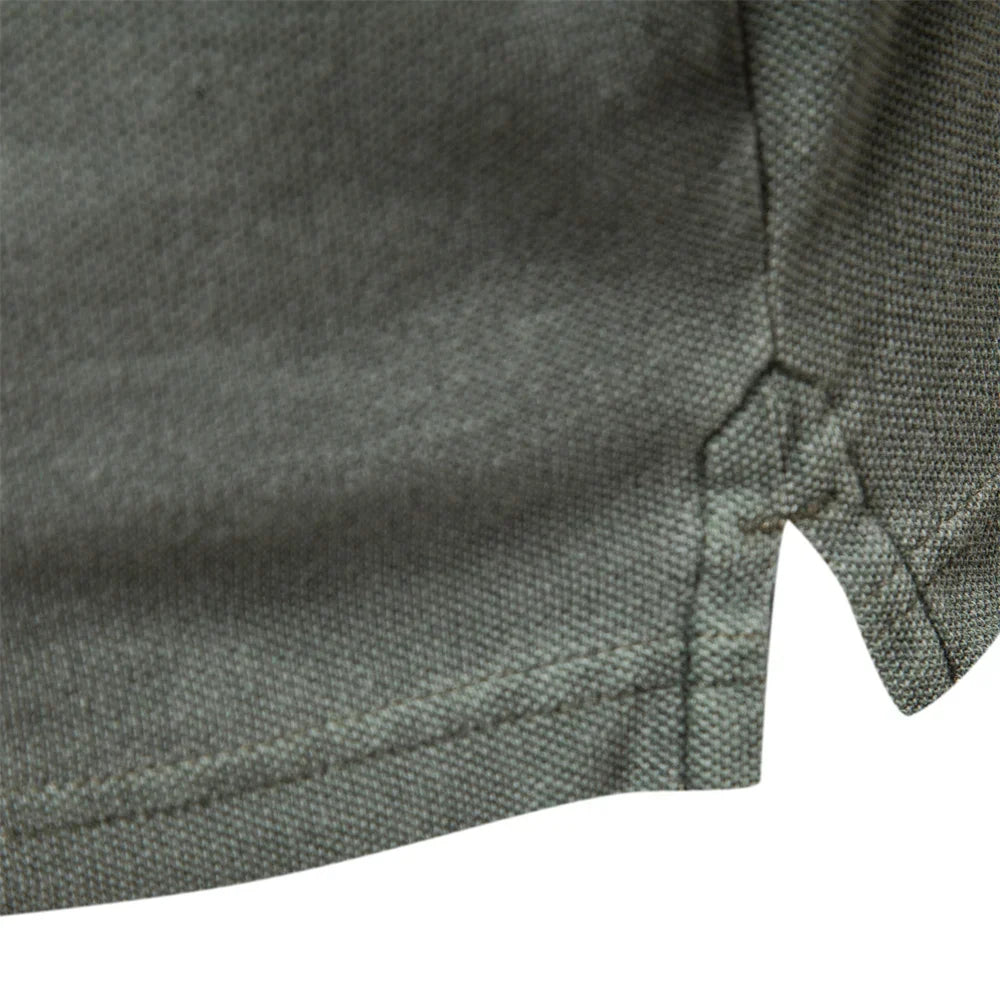 Comfortable Cotton Pique Polo Shirt for Women with Collared Short Sleeve Button Placket Relaxed Style