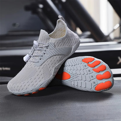 Comfortable Knit Fashion Sneaker for Women with Lace Up Drawstring Flexible Textured Sole Style
