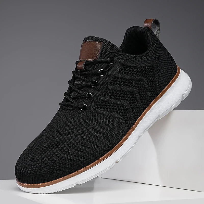 Effortless Mesh Fashion Sneaker for Women with Lace Up Breathable Lightweight Casual Style