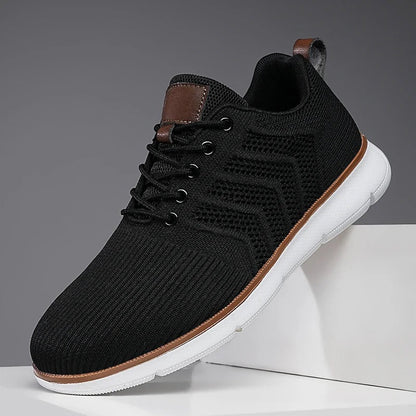Effortless Mesh Fashion Sneaker for Women with Lace Up Breathable Lightweight Casual Style