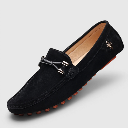 Comfortable Suede Driving Loafers for Women with Tassel Bow Slip On Rubber Sole Casual Style
