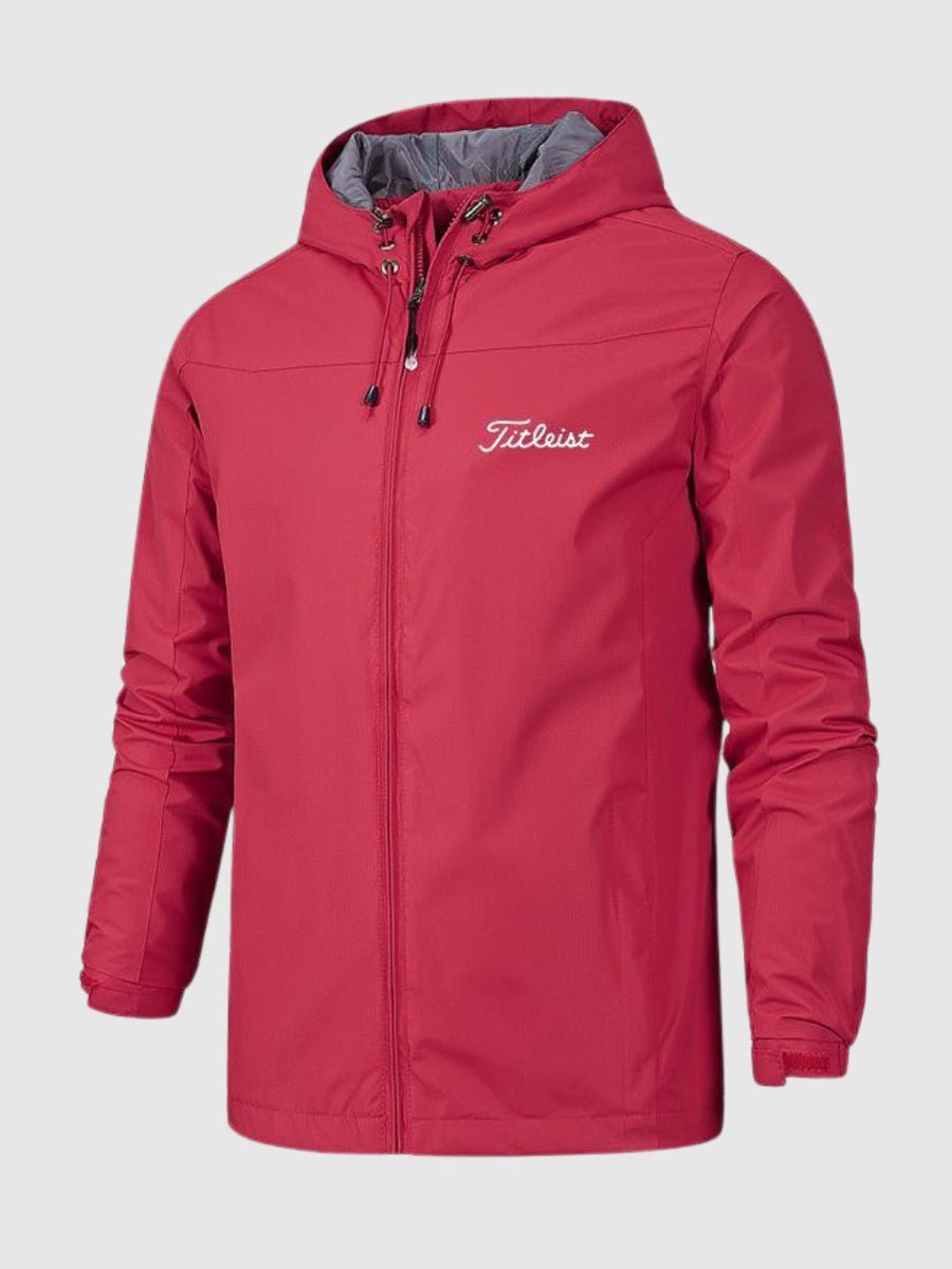 Effortless Ripstop Rain Jacket for Women with Hooded Drawstring Long Sleeve Zip Front Relaxed Style