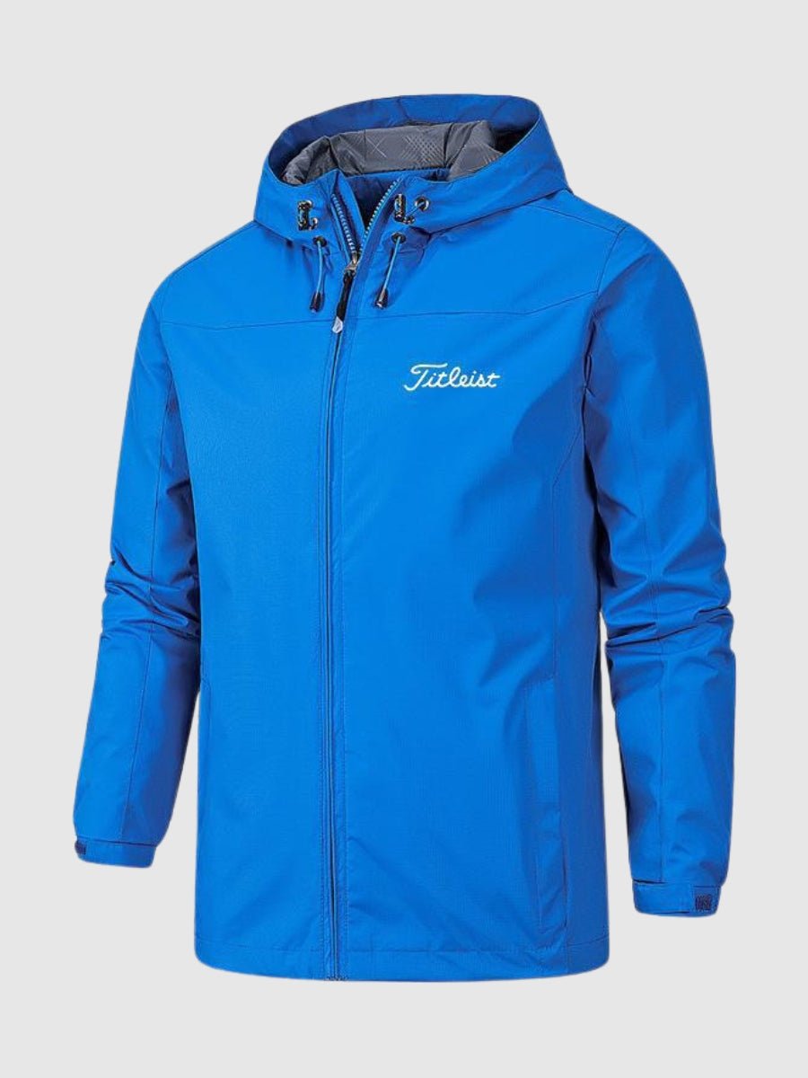 Effortless Ripstop Rain Jacket for Women with Hooded Drawstring Long Sleeve Zip Front Relaxed Style