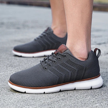 Effortless Mesh Fashion Sneaker for Women with Lace Up Breathable Lightweight Casual Style