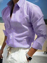 Purple and White Stripes