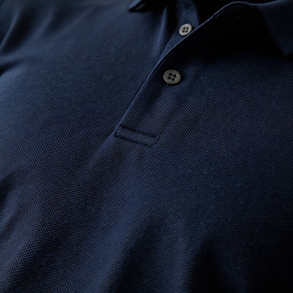 Comfortable Pique Knit Polo Shirt for Women with Collar Long Sleeve Button Placket Relaxed Style