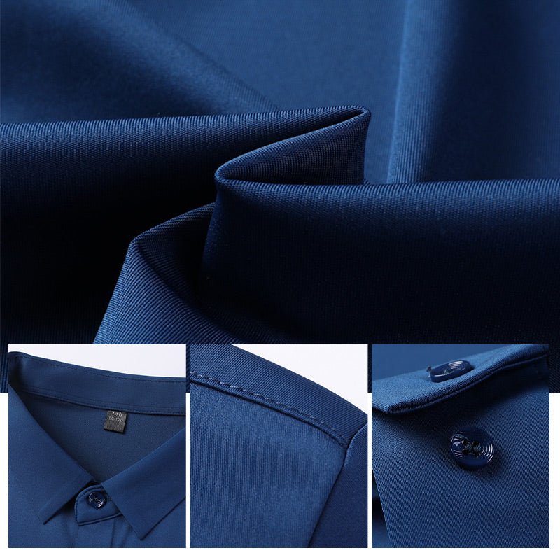 Elegant Satin Dress Shirt for Women with Collar Long Sleeve Button Front Tailored Silky Style