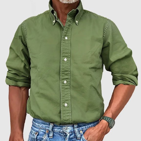 Effortless Cotton Button Down Shirt for Women with Collar Long Sleeve Relaxed Casual Style