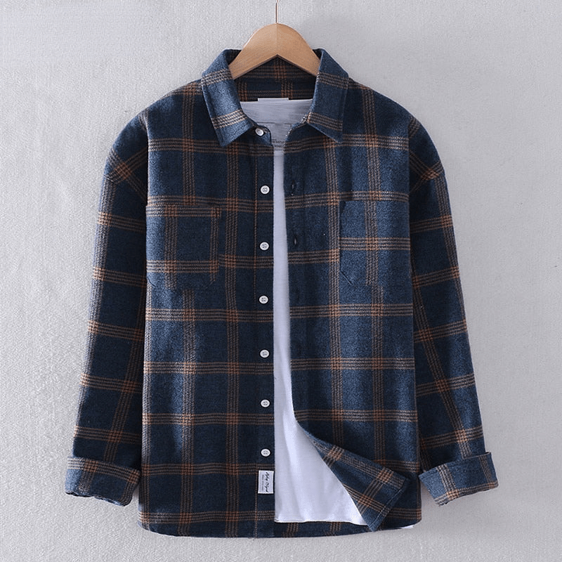 Effortless Plaid Flannel Shirt Jacket for Women with Collar Long Sleeve Button Front Relaxed Casual Style