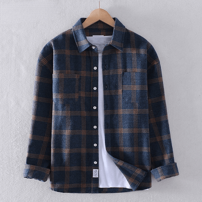 Effortless Plaid Flannel Shirt Jacket for Women with Collar Long Sleeve Button Front Relaxed Casual Style