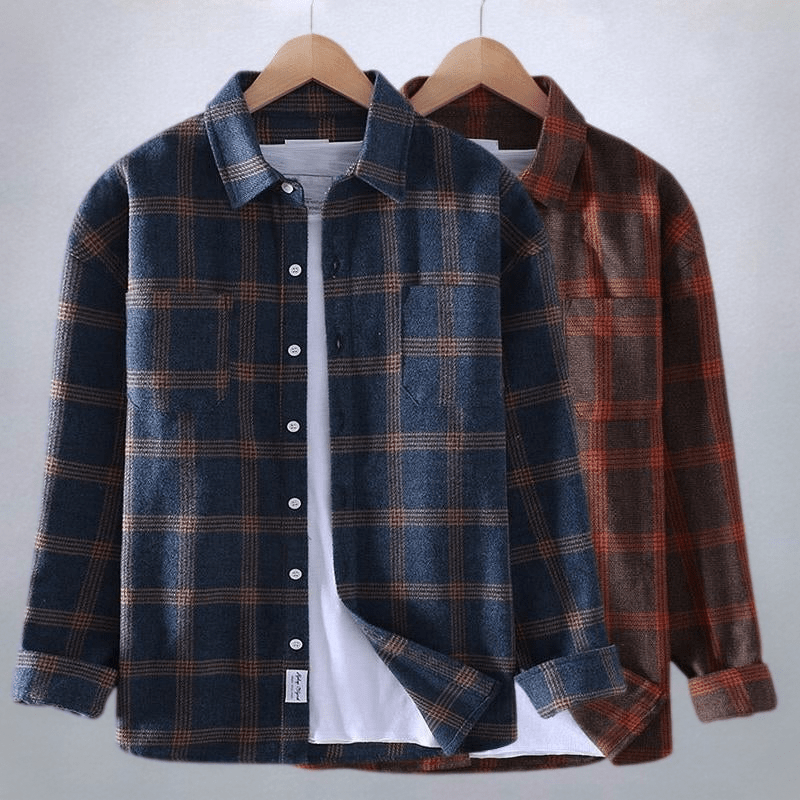Effortless Plaid Flannel Shirt Jacket for Women with Collar Long Sleeve Button Front Relaxed Casual Style