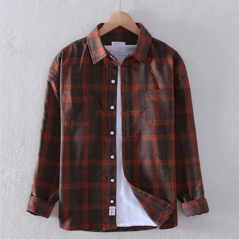 Effortless Plaid Flannel Shirt Jacket for Women with Collar Long Sleeve Button Front Relaxed Casual Style
